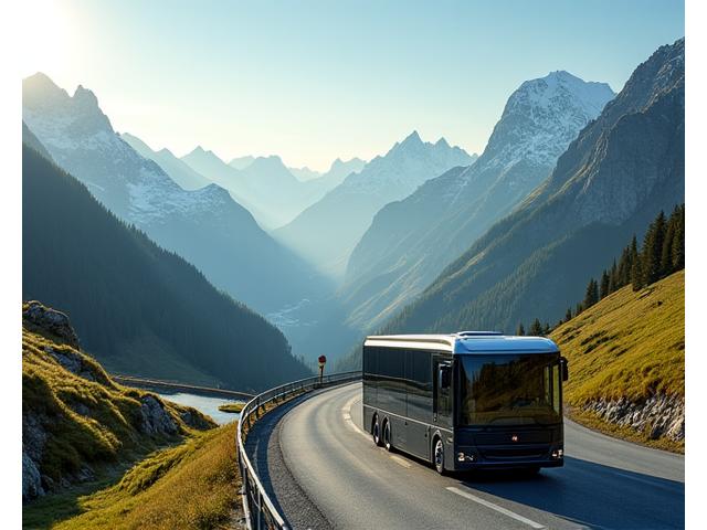 Swiss vehicle logistics through alpine routes