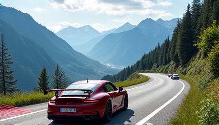 Swiss scenic route planning for vehicles